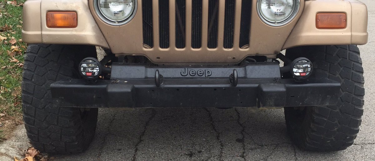 pmrenforth's tweet photo. New (to me) rims & tires, fog lights, & undercoating. Thanks @Prenforth77 @cuppernick for the fix up. #changethelook #awesomeJeep https://t.co/TrDuZ3zihw
