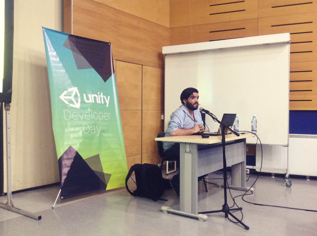 GameDevPlanet's tweet photo. Ahora @Dynames_ presentando Herramientas para el Diseño en el #UnityDeveloperDayChile @UnityLATAM https://t.co/5PG9a5uh1Q