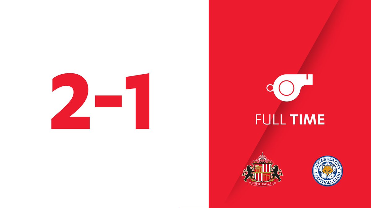SunderlandAFC's tweet photo. FULL TIME: And there it is! #SAFC seal their second successive win @StadiumOfLight https://t.co/Q5nD0eFrAb