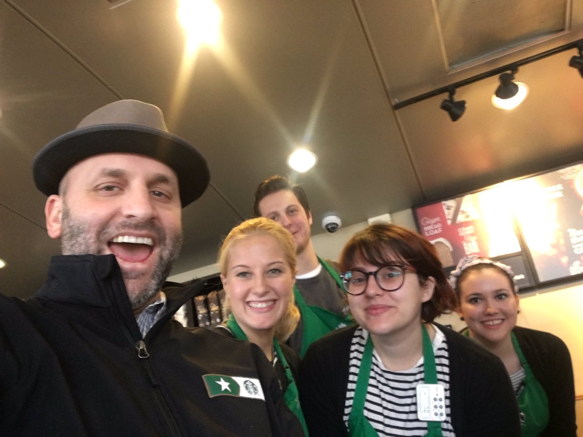 Jake, Catherine and the Allen Park, MI team showing up strong! #starbuckspartners