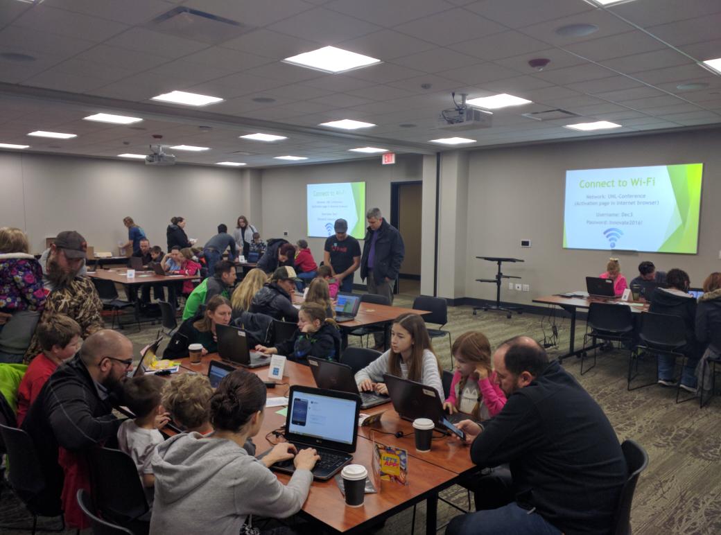 npavlovikj's tweet image. Great attendance of students and mentors for #Lincoln @hourofcode and Tech Fair @NIC_Innovates @CSEatUNL #ComputingForAll @LNKCodingWomen