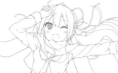 線画終わったたた 