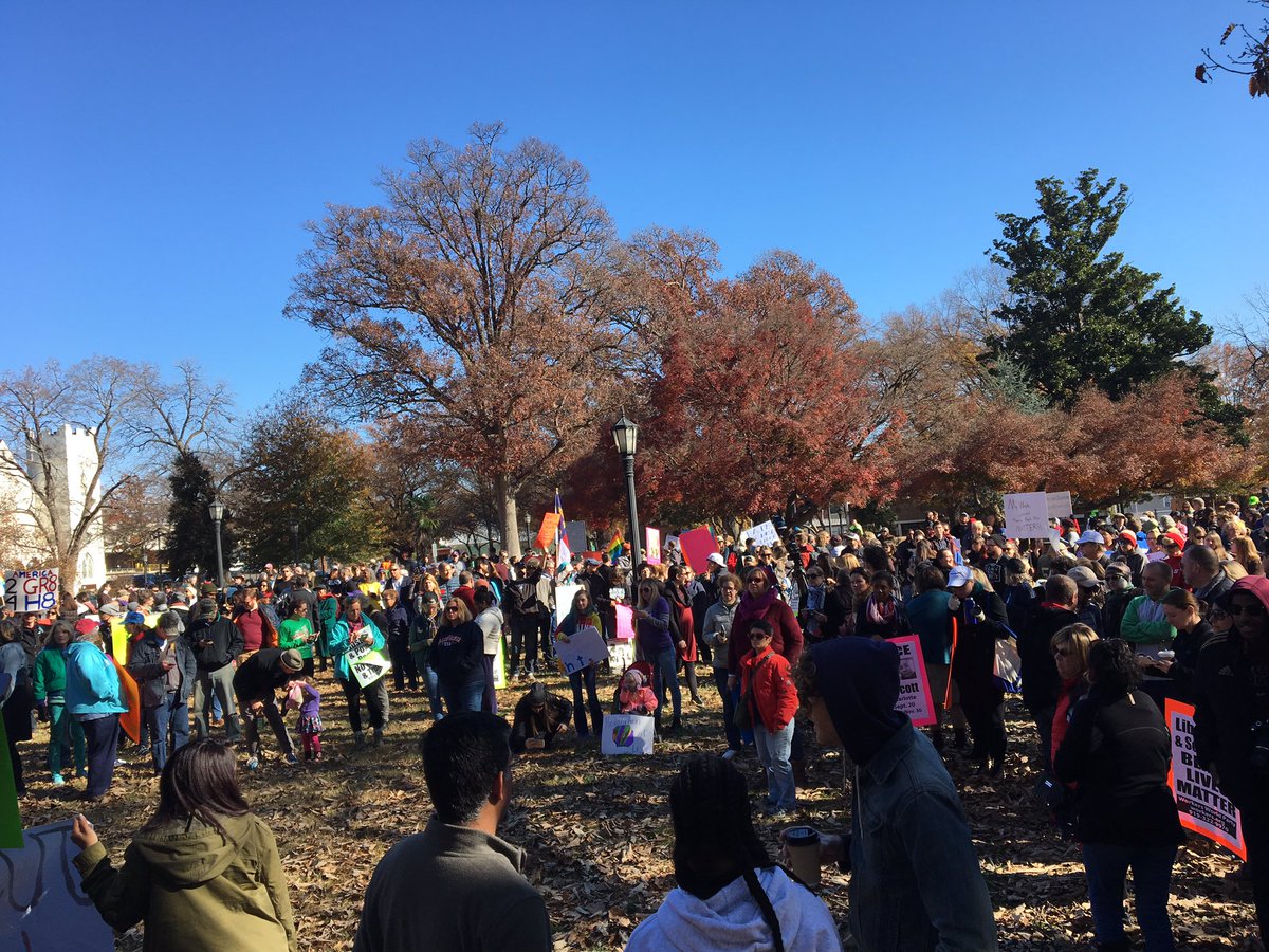 ryanjbreslin's tweet photo. Moore Square in Raleigh filled with people for #ThisisourNC rally. https://t.co/oggWSJWlct