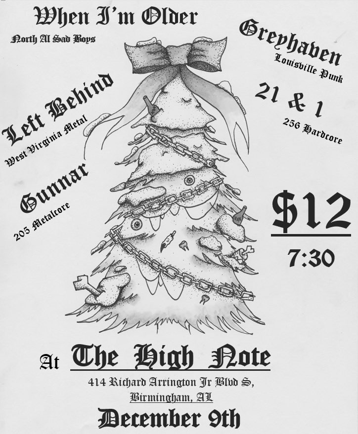 FRIDAY NIGHT @ THE HIGH NOTE
$10 PRIZE FOR WHOEVER STARTS A PUSH PIT DURING OUR SET