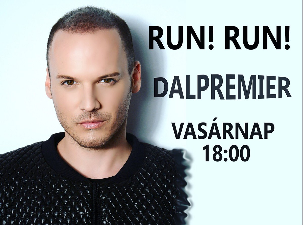 andrevasary's tweet photo. Dalpremier: Run! Run! Holnap, vasárnap 18:00-kor a Facebook oldalamon!! 😊https://t.co/XiV0z8RMuk #ujdal #premier #RunRun https://t.co/zEqk7AOAVR