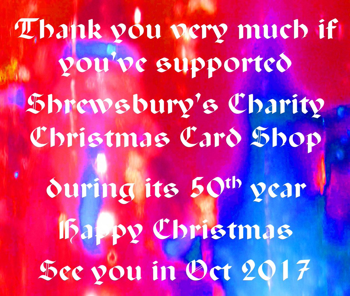 Cardshop2016's tweet photo. Our pop-up shop is now closed for 2016 after six hectic weeks. https://t.co/E65MBkr1UK