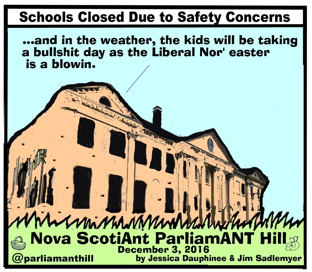 ParliamANThill's tweet photo. Schools Closed Due to Safety Concerns @NSLiberal @NSTeachersUnion @StephenMcNeil #teachersdispute #NSpoli @lsdoucet https://t.co/bwfqc7TR9D