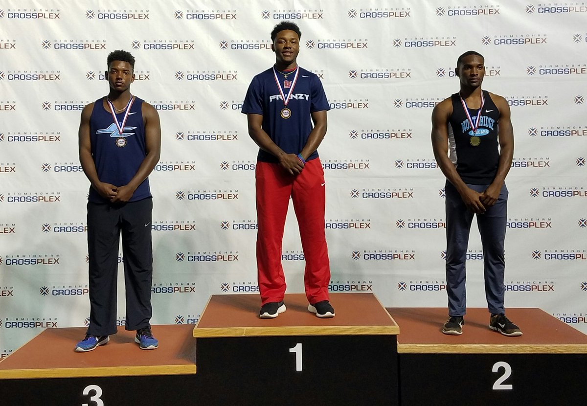 60m Champion <a href="/aharris59/">A.J. Harris</a> ! Bob Jones is on the move!