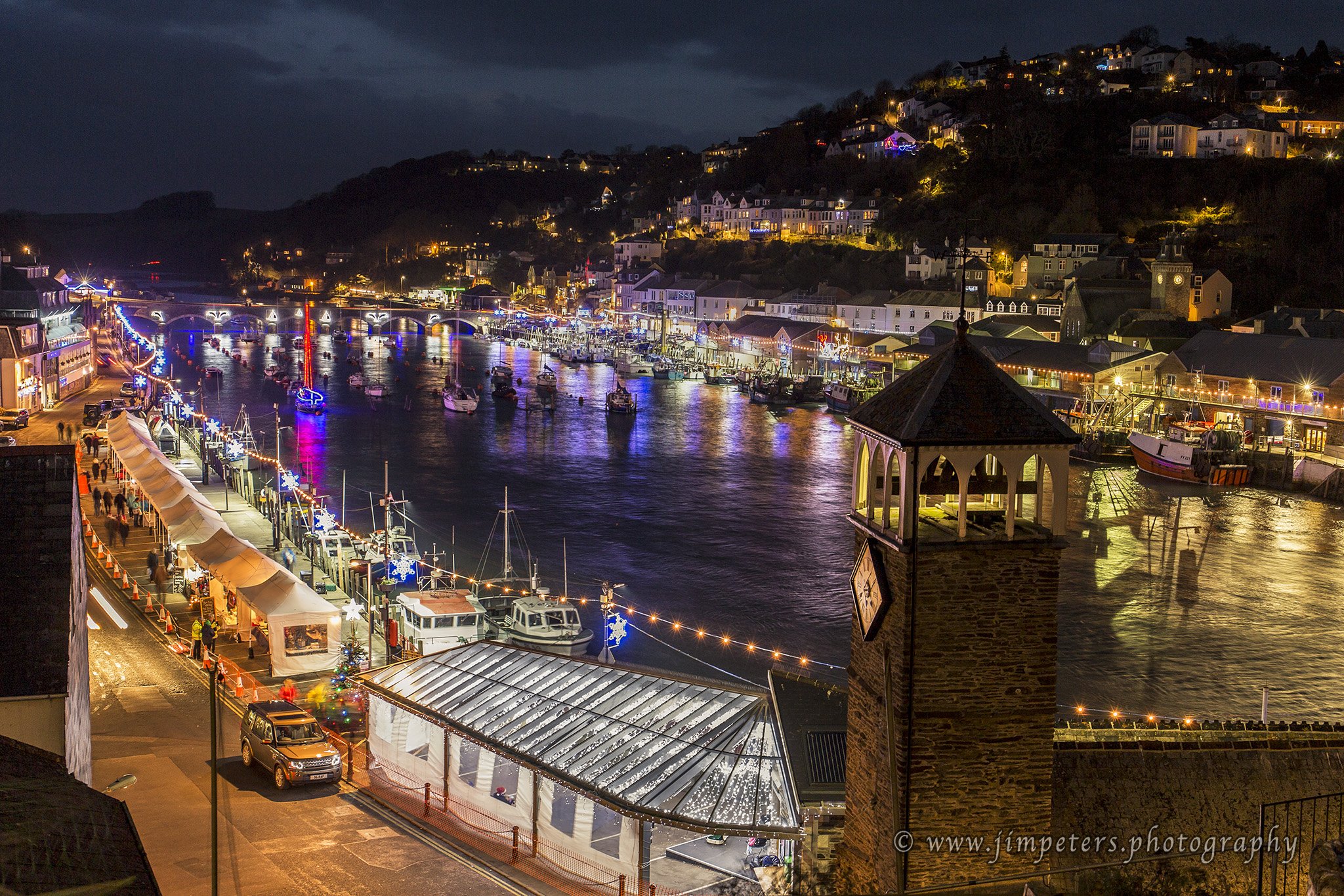 Looe Directory on Twitter: "#Looe Harbour under the 2016 Christmas ...