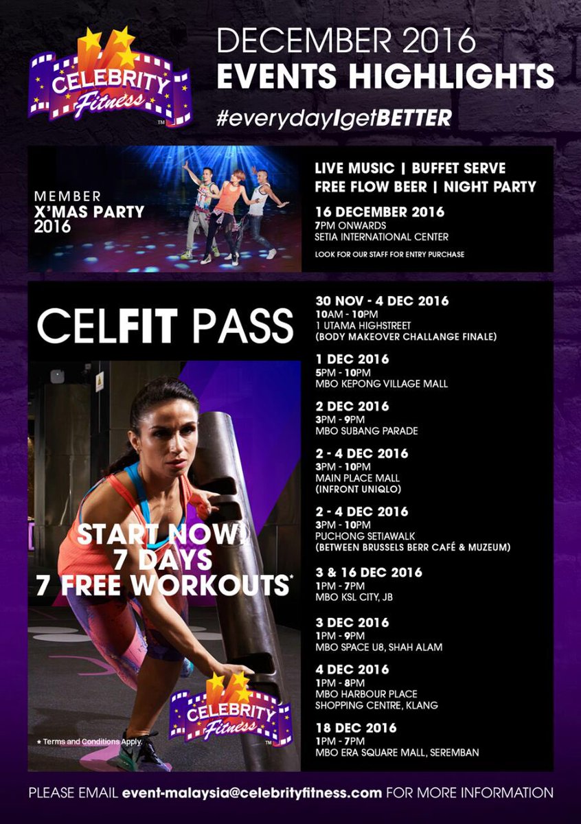 CelFitMalaysia's tweet photo. December Highlights month. 
Member X'mas Party and celebration of World Aids Month. 
#everydayIgetBETTER #LIVEtoPLAY https://t.co/EjmCOdPJjV