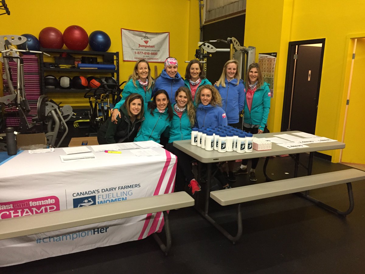 girlsforwardca's tweet photo. The crew is all here and we are pumped to get our @WomenChampions #ChampChat started in North Vancouver at @iamgameready! #ChampionHer https://t.co/X7TBA3tazA