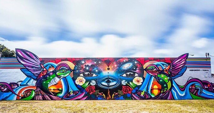 enectarbast's tweet photo. New @chorboogie & #trek6 mural in #Wynwood at 540 NW 23rd St Miami, FL ❤️ #artbasel2016 https://t.co/8Xp1AZJl1I