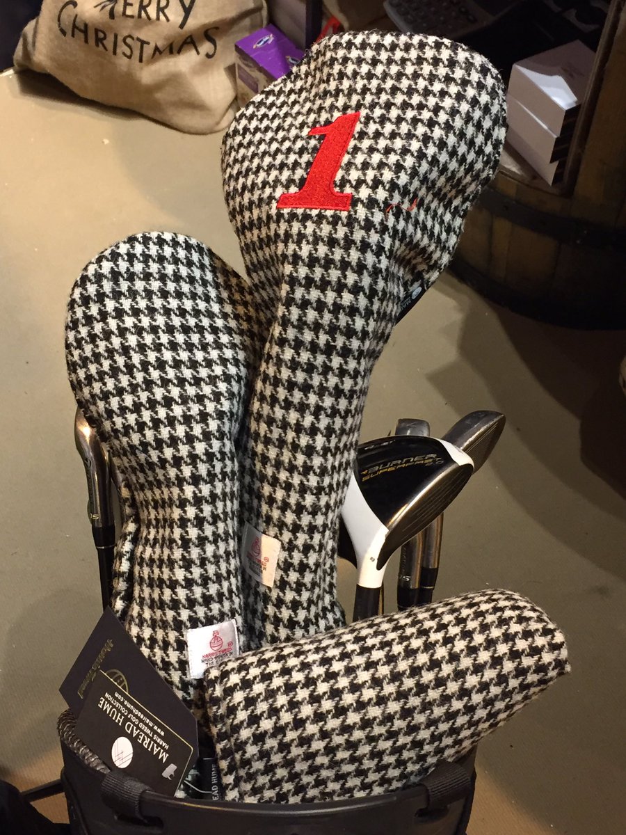 HarrisTweedGolf's tweet photo. @IndieLifer maker of luxury golf accessories #handmadeinscotland #harristweed #styleonthecourse #headcovers #shoebags #teebags https://t.co/rCWMSigQ5B
