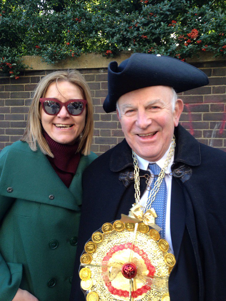 The lovely <a href="/DeannaDuda/">Deanna Duda</a> with mayor of Muswell Hill Peter Thompson