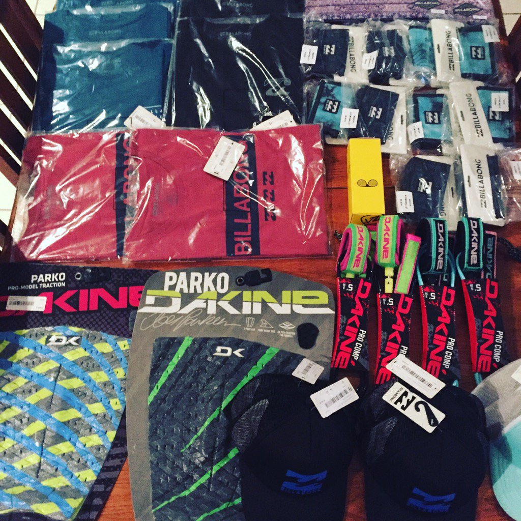 Getting the prizes ready for tomorrow's <a href="/BoardridersNCB/">NorthCoastBoardrider</a> event. Thank you <a href="/BillabongSA/">Billabong SA</a> <a href="/VonZipperSA/">VonZipper Africa</a>