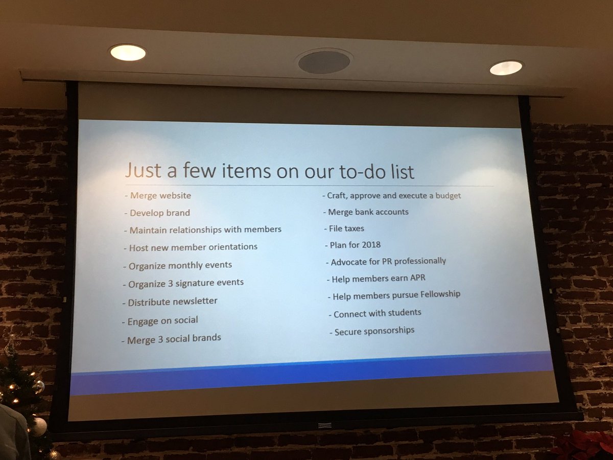 beintegrity's tweet image. Just a few things to do in 2017 to make sure PRSA Oregon members get at least $315 worth of value for their dues.