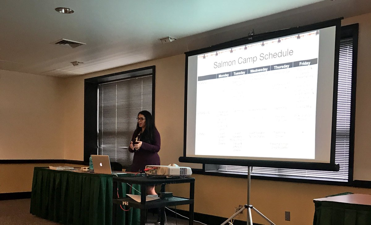 APSchachner's tweet photo. Learning about Indigenous efforts to teach youth about our connection of tribal knowledge and STEM @worldoregon https://t.co/WopxM4JNMo