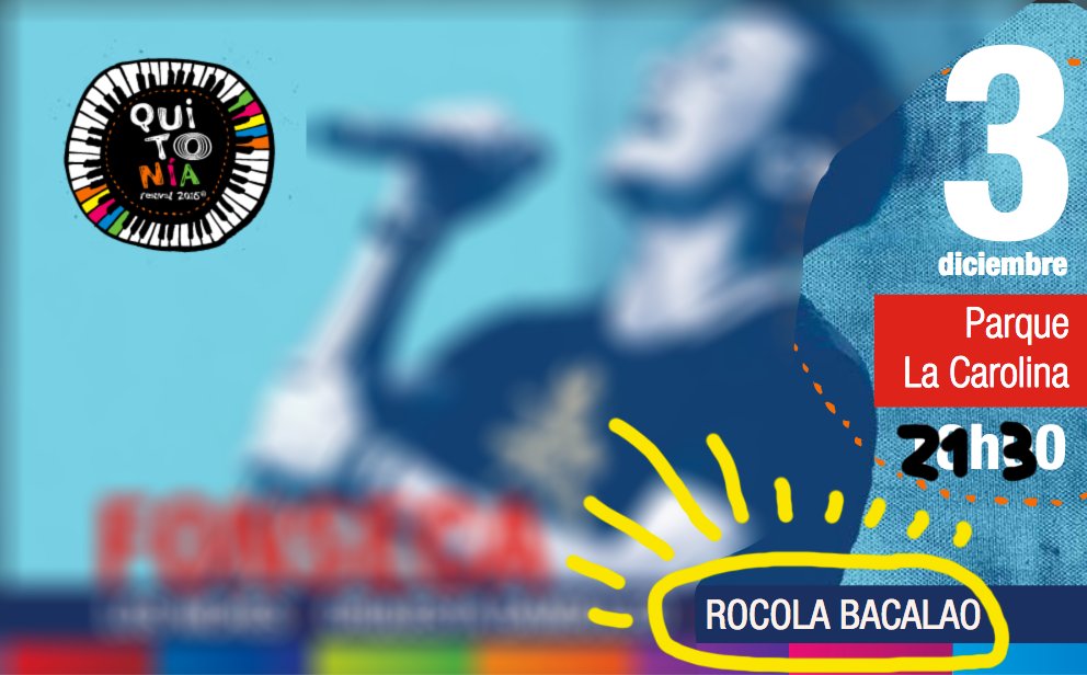 la rocola en el ambiente! HOY sabado 03 de dic. DOS chows en Kito!
 empezarán 30 minutos tarde, favor puntualidad