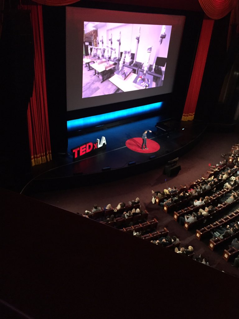 NoQueApp's tweet photo. We are at #TEDxLA ... who is also here? 

🙈 bad seat because I arrived late https://t.co/KmxjsP0dup