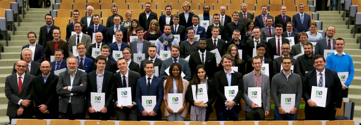 UNamurCSFaculty's tweet photo. Séance de diplomation de la promotion 2016. Bacheliers, Masters 60 & 120 (jour et HD), et Masters de spécialisation #MSBAGI Félicitations ! https://t.co/aMbw9hHZv2