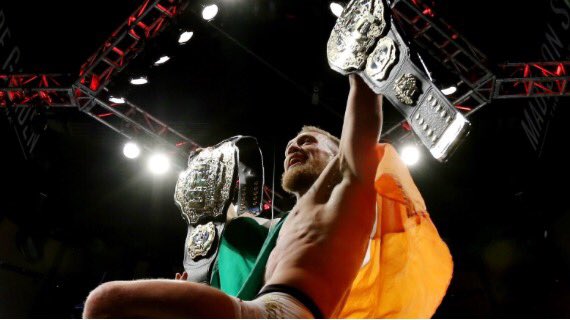 UFCPremium's tweet photo. [ARTICLE] @TheNotoriousMMA : "Ils vont devoir venir me prendre ma ceinture physiquement.." ➡️ https://t.co/3GJ2J6tWVF https://t.co/oH72dgjASR