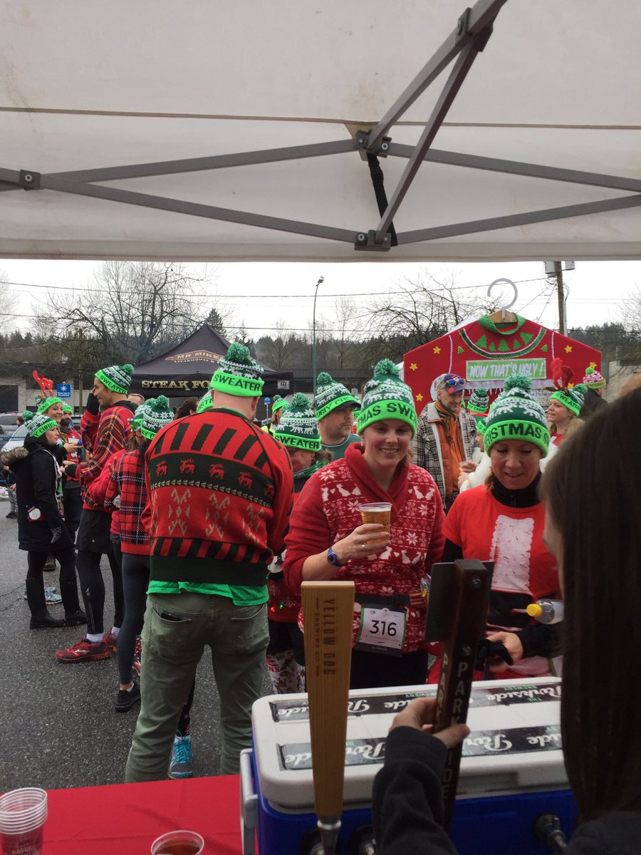 Snag a pint from <a href="/ParksideBrewery/">The Parkside Brewery</a> after your run! #uglydash