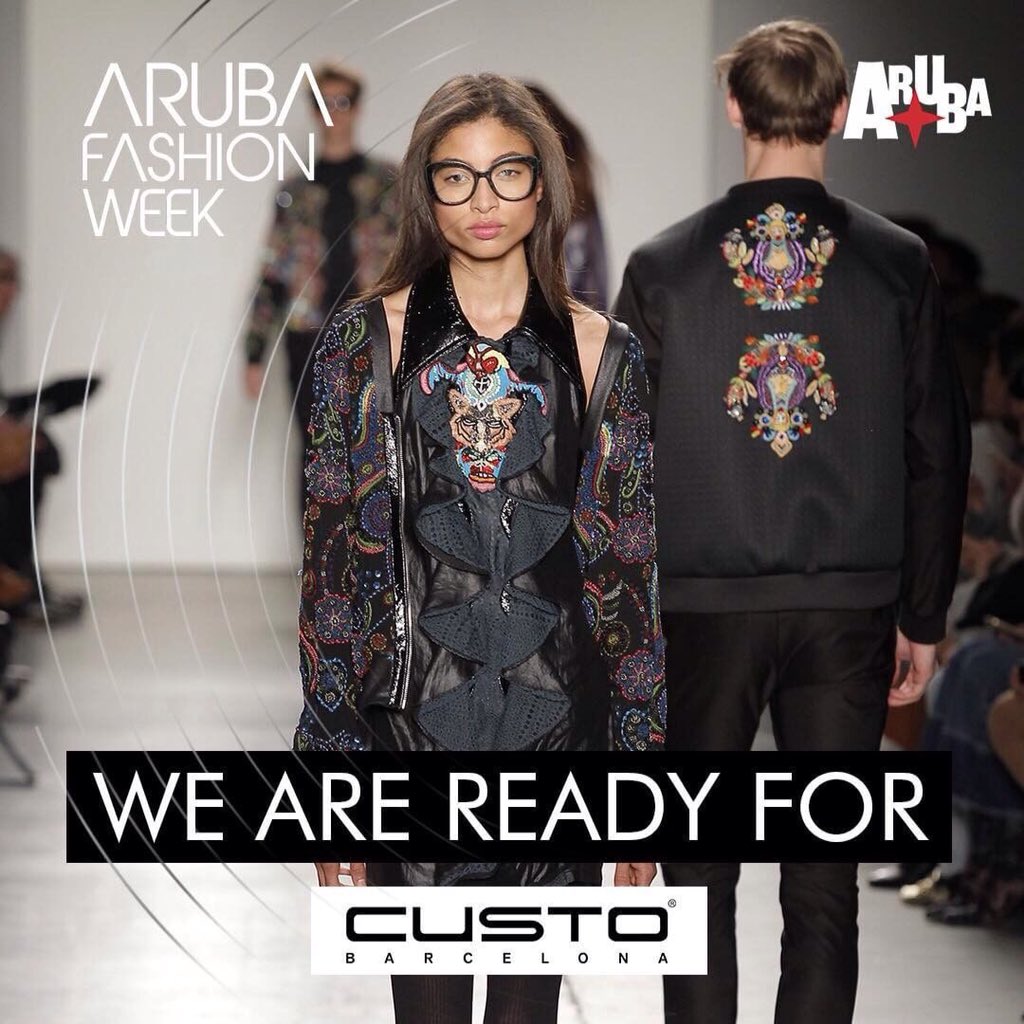 velvetmagazine's tweet photo. Estamos en el #arubafashionweek y seremos testigos de las propuestas de @Custo_Barcelona @NabelMartins @NoPiseLaGrama #Obdec https://t.co/wusvnUbBSk