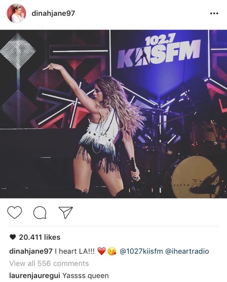 UpdateDc3's tweet image. Lauren and Dinah commenting on eachother's Instagram posts