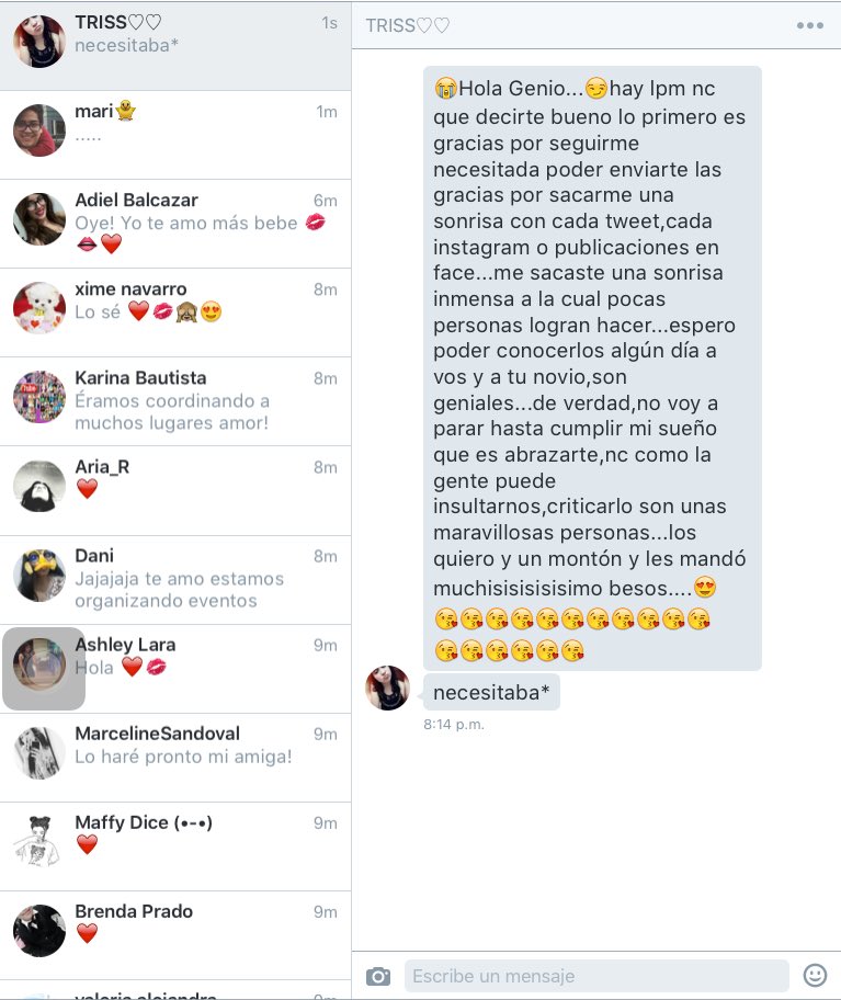 MichaelBoons1's tweet photo. amor es :MENSAJITOS tan lindos  de ustedes mis amores ! ❤️🙈 https://t.co/iJuGLPdFbD