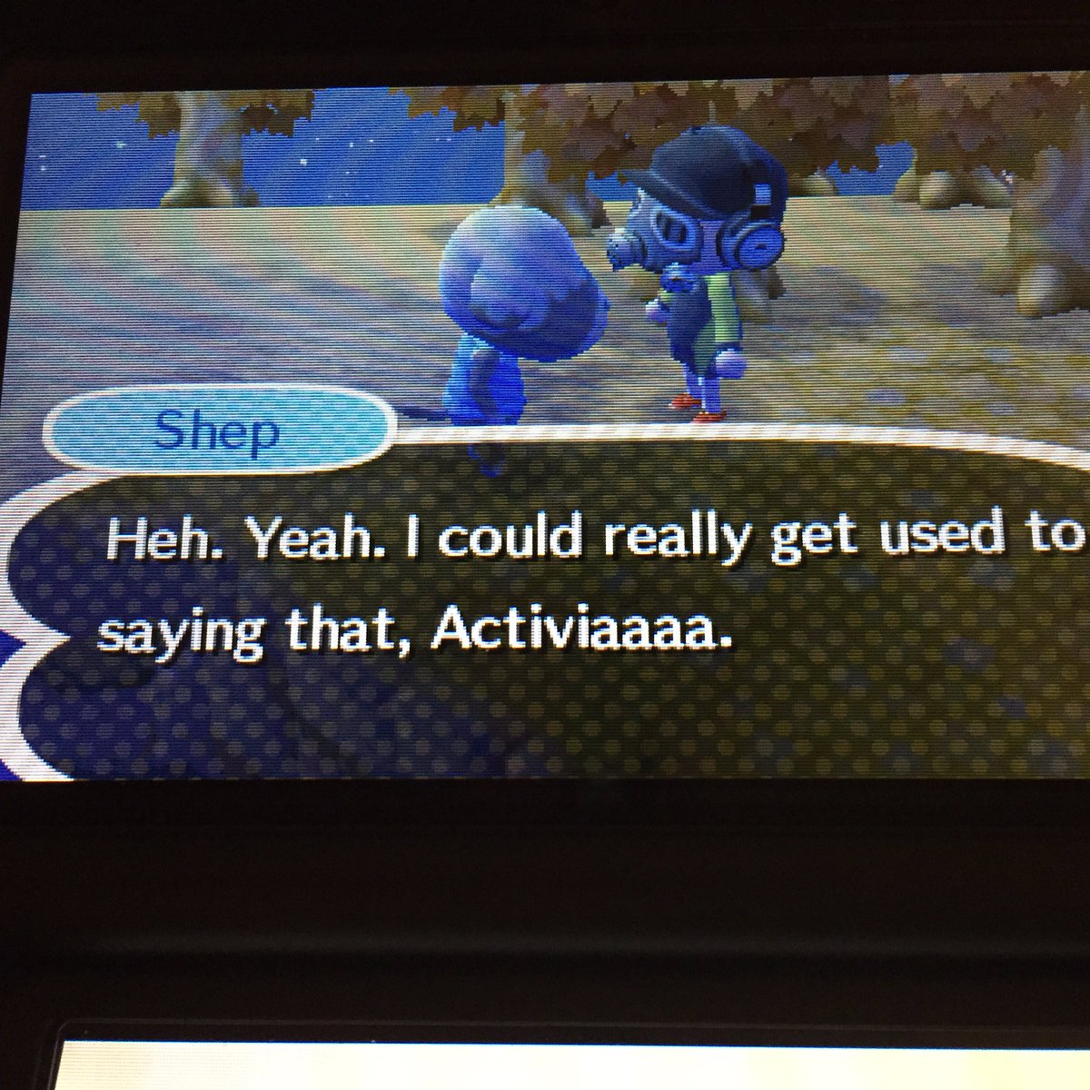 FlyzikGW's tweet photo. I seen I still owned this game and had to check out the new update and such #FlyzillaEmpire #AnimalCrossingNewLeaf https://t.co/qZghHTIIzs