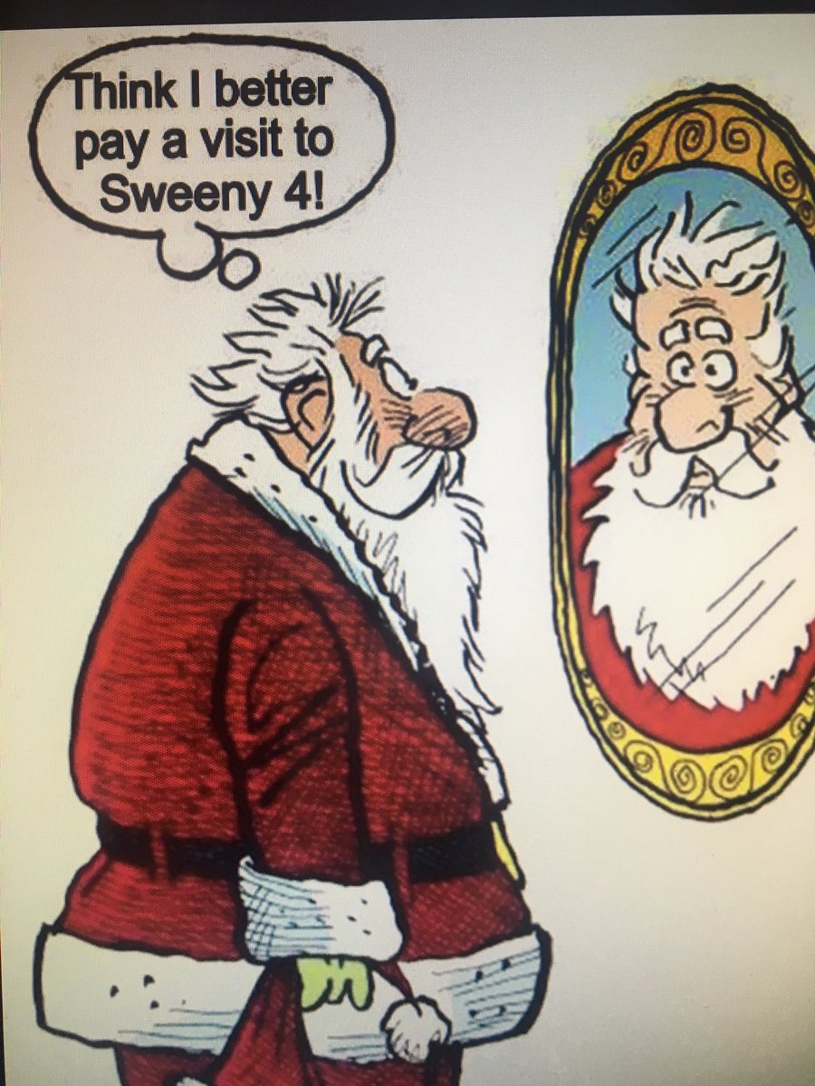 Anybody who's anybody goes to Sweeny 4 #FatherChristmas