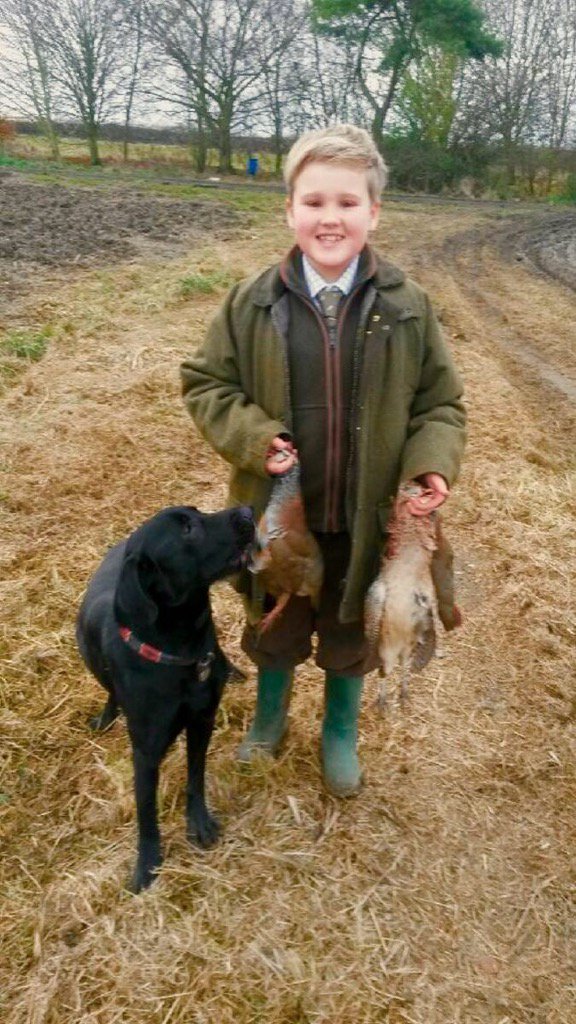 Hallgarthshoot's tweet image. 11 and 3/4 and he shot 2 partridge and a pheasant on the last drive, all bloody good shots too!