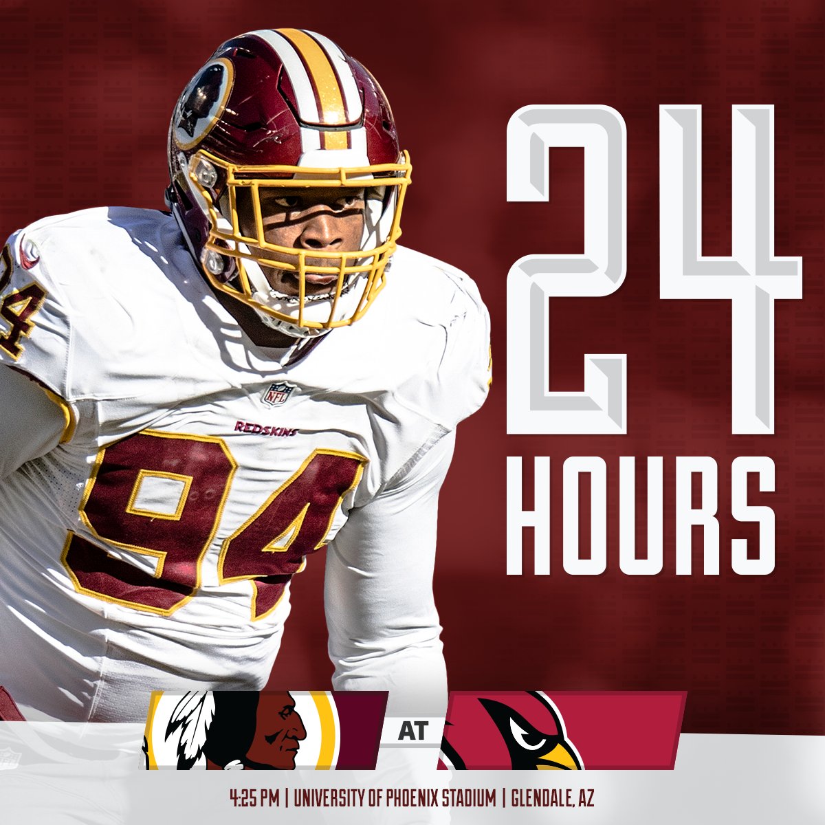 Commanders's tweet photo. The wait is almost over. #HTTR #WASvsAZ https://t.co/xP0U66DBDX