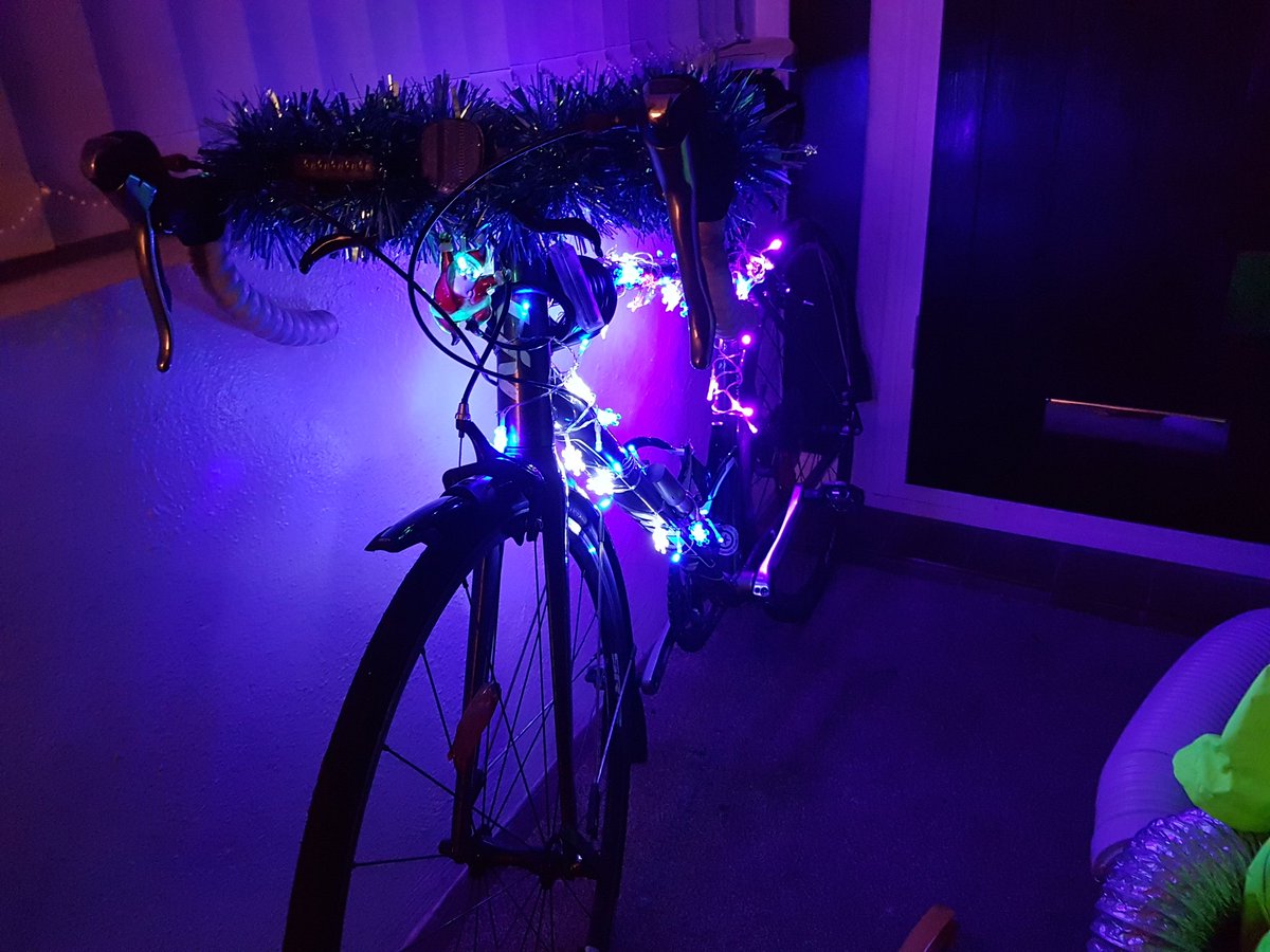 Though I'd better post a pic of my bike as don't think the lights will show up as well tomorrow on <a href="/OtleyCycleClub/">Otley Cycle Club</a> Christmas Ride