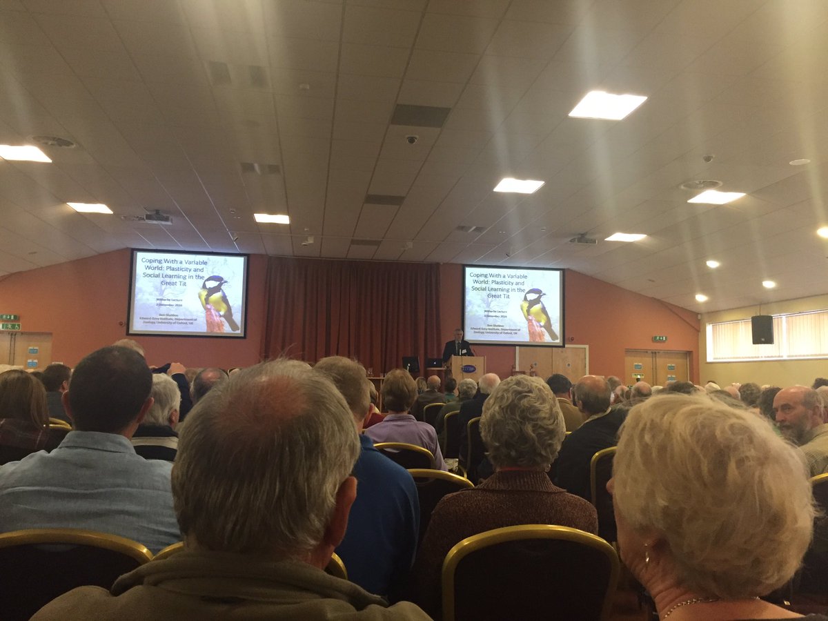 SorrelLyall's tweet photo. A brilliant day of talks at #BTOConf16, and great to catch up with @josiethebirder @Emma_Owl_Cole @TobyWarbler @ev1e_miller and @Alison_H61 https://t.co/4tVwFZ3jVR