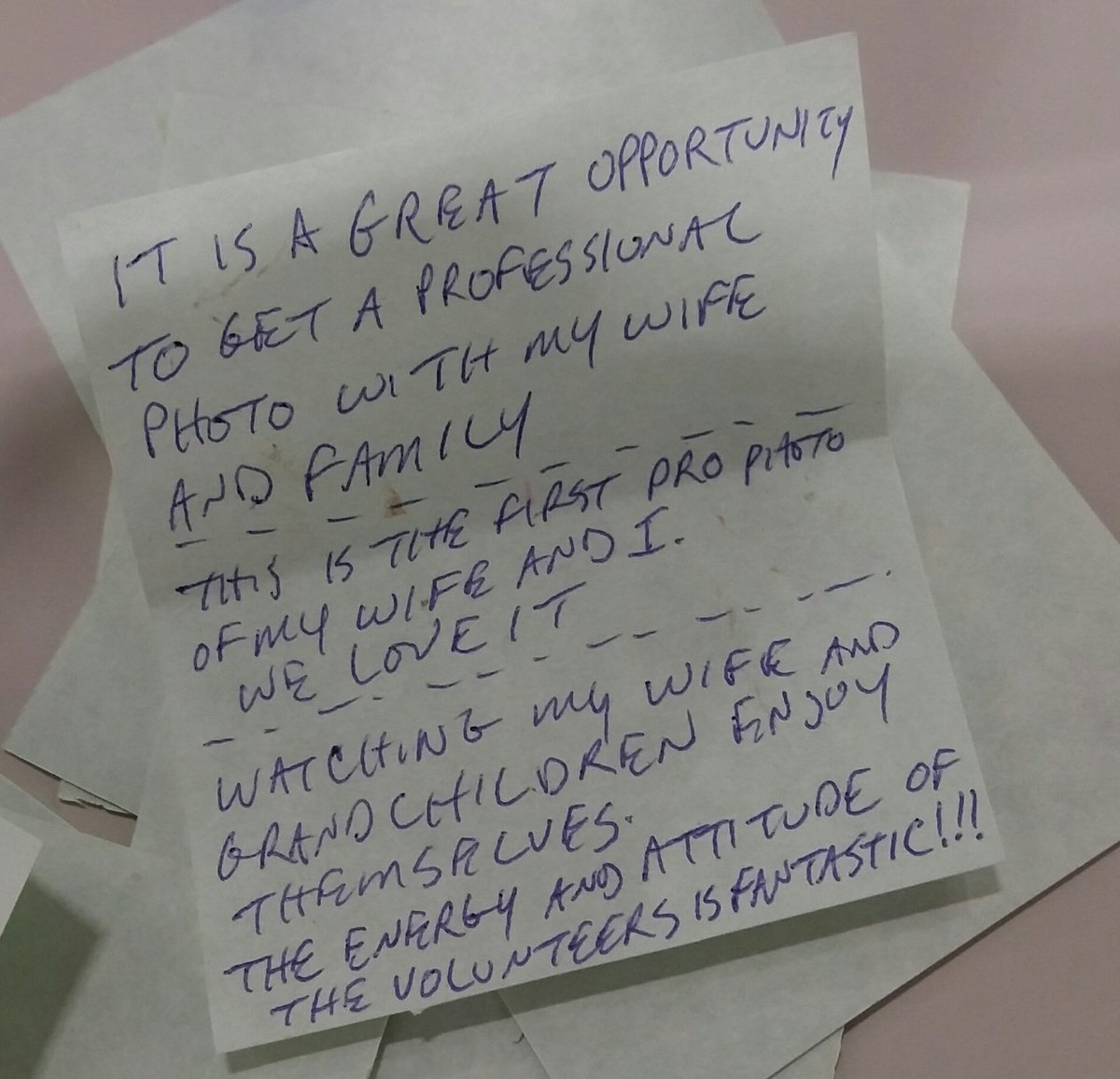 helpportraitYQR's tweet photo. A little thank you note from one of our families that came to our event at @ReginaFoodBank #helpportraityqr #yqr #helpportrait #helpportrait https://t.co/91kKwo4PHe