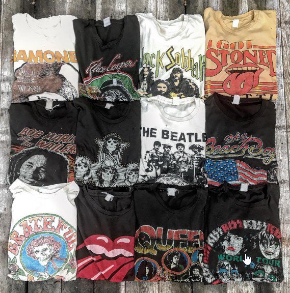 All of rock's greatest hits - hand crafted in Los Angeles. Available online now at madeworn.com