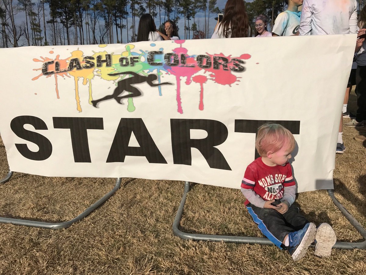 ThePantherCreek's tweet photo. Had a great time at the @PCDECA Clash of Colors 5k! https://t.co/FDFmFDEacK