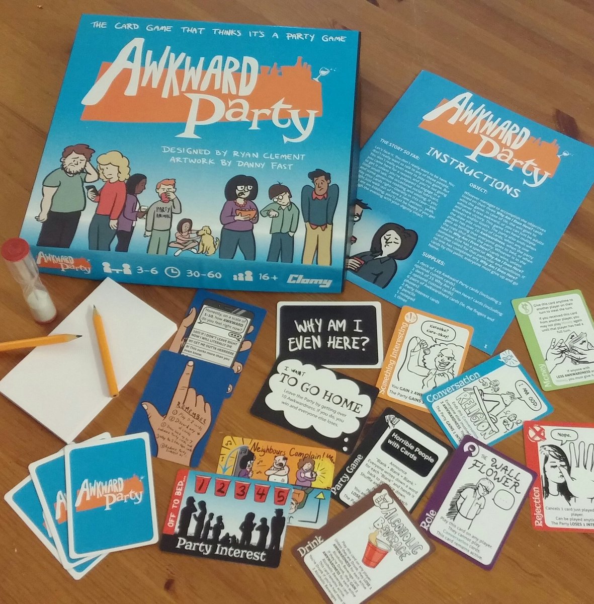 dpfast's tweet photo. #AwkwardParty is here! I created all the #art for this fun #boardgame. It won't make your night less #awkward, but it'll make it more #fun! https://t.co/xYVXuCeKvB
