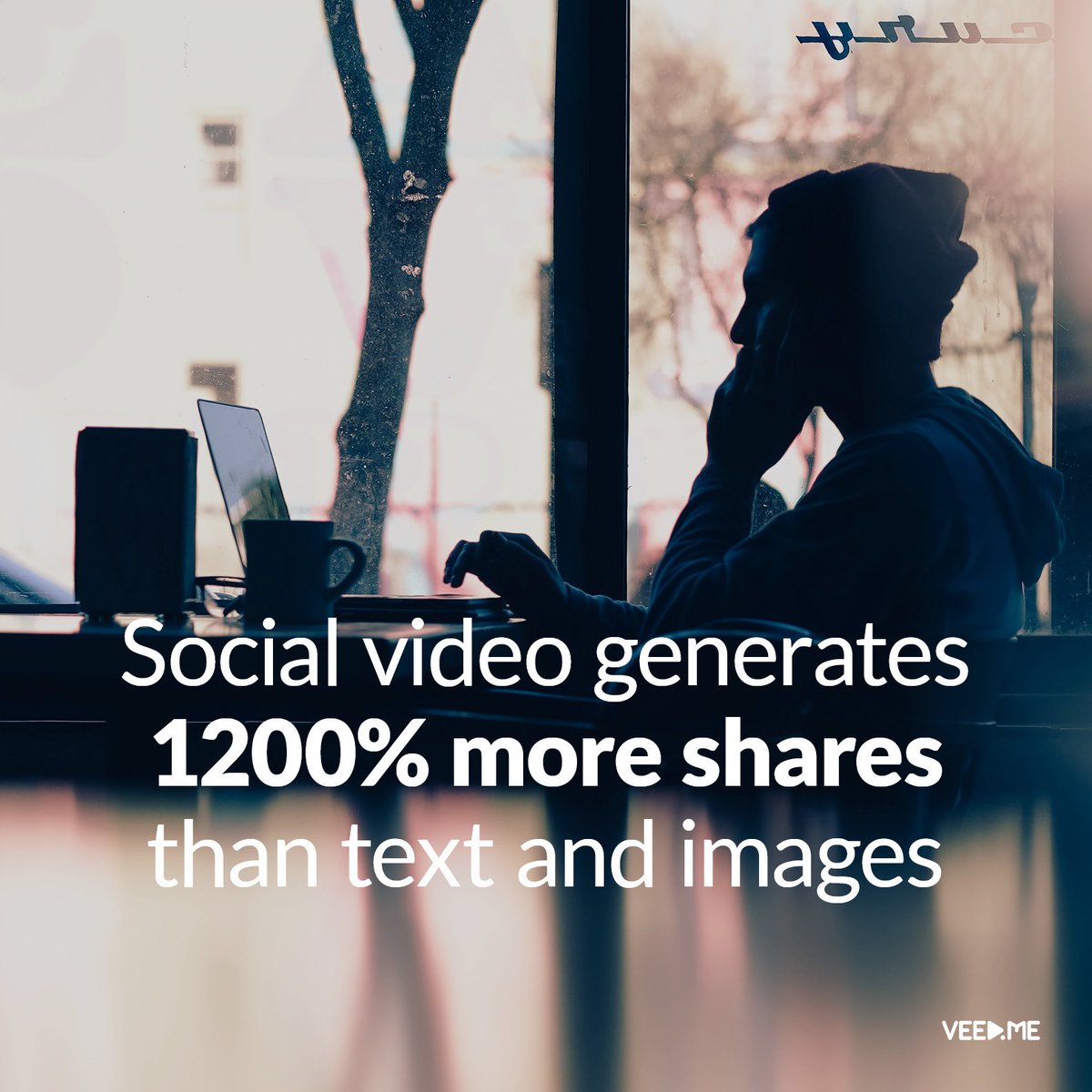 howmuchforvideo's tweet photo. Social video generates 1200% more shares than text and images #sharablecontent #socialvideo #veedstats https://t.co/alHIMrWb2w