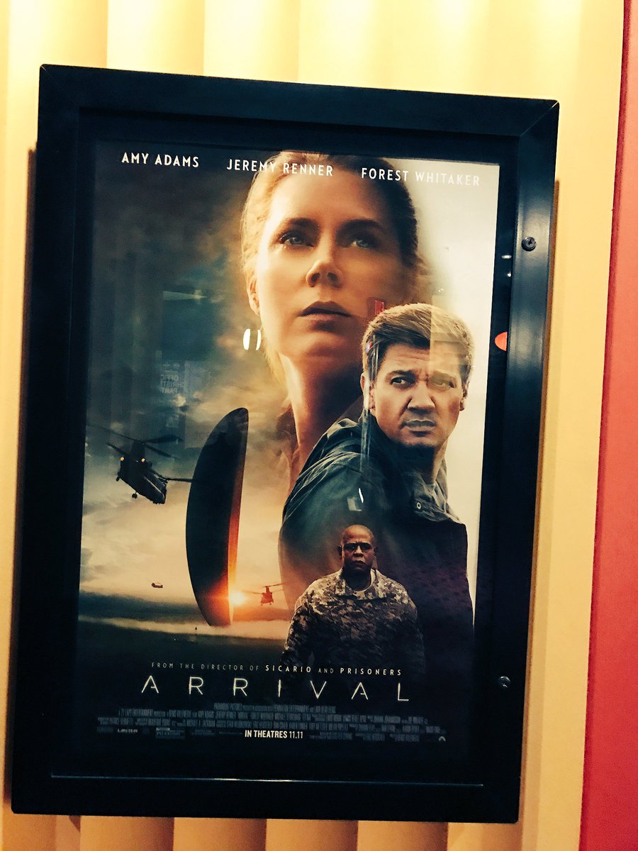 RealRonHoward's tweet photo. cheryl &amp; i went to movies &amp; were knocked out by #Arrival. very smart &amp; emotional sci-fi &amp; beautifully made. glad we saw it on the big screen https://t.co/ue2buzlLee