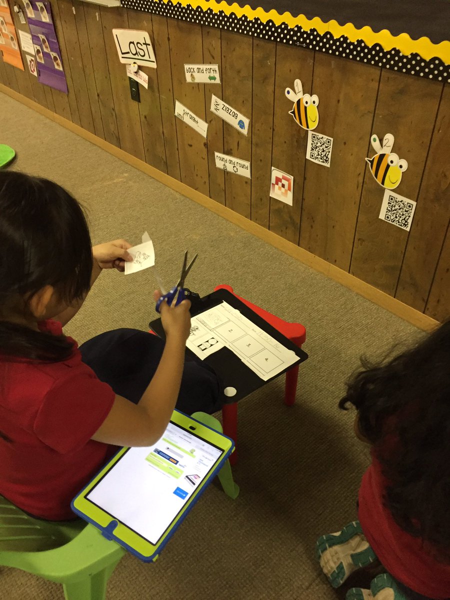 gardnerkb1's tweet photo. Kinder ESL Ss listen to sentences with movement vocab. Cut &amp;paste picture you hear described and label https://t.co/SNAcNXYOnP