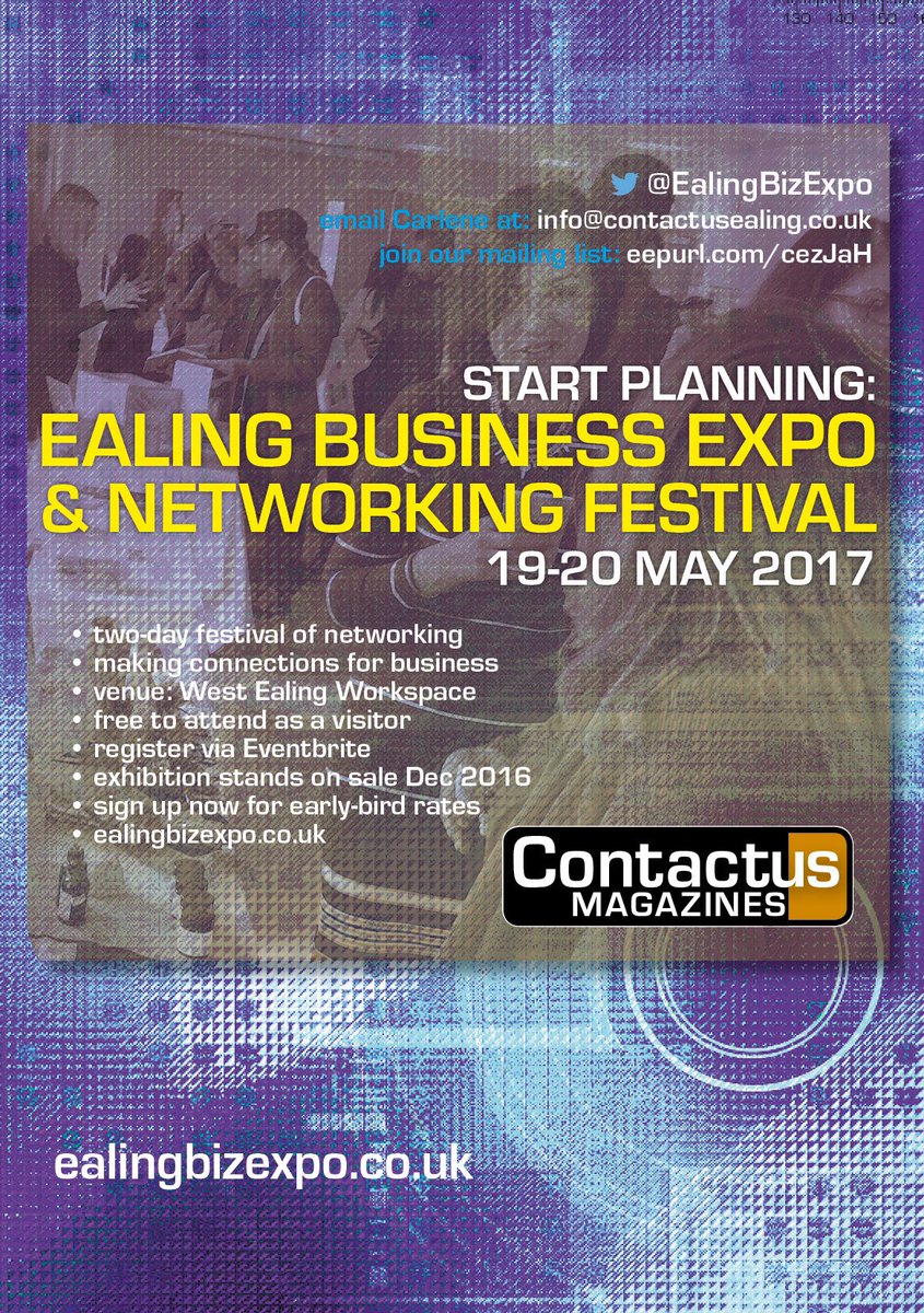 #p27 We're excited to get on with the next stage of planning for <a href="/EalingBizExpo/">Ealing Business Expo</a> 19-20 May 2017. Here are a few FAQs: issuu.com/contactusealin…