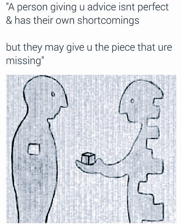 teachergoals's tweet photo. Everyone has capacity to help you. Some people have more pieces to fill in than you, but they may have pieces you are missing. #teachergoals https://t.co/RYbSvpRtAt