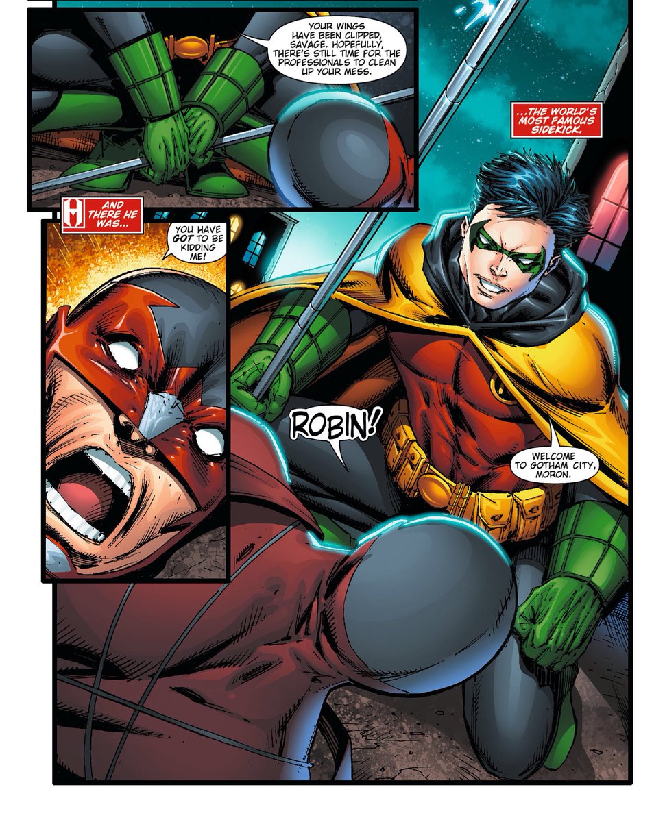 bestofdamiwayne's tweet photo. "this kid is dangerous"
— damian in hawk and dove (2011) #5 https://t.co/VwtRCwdz0x