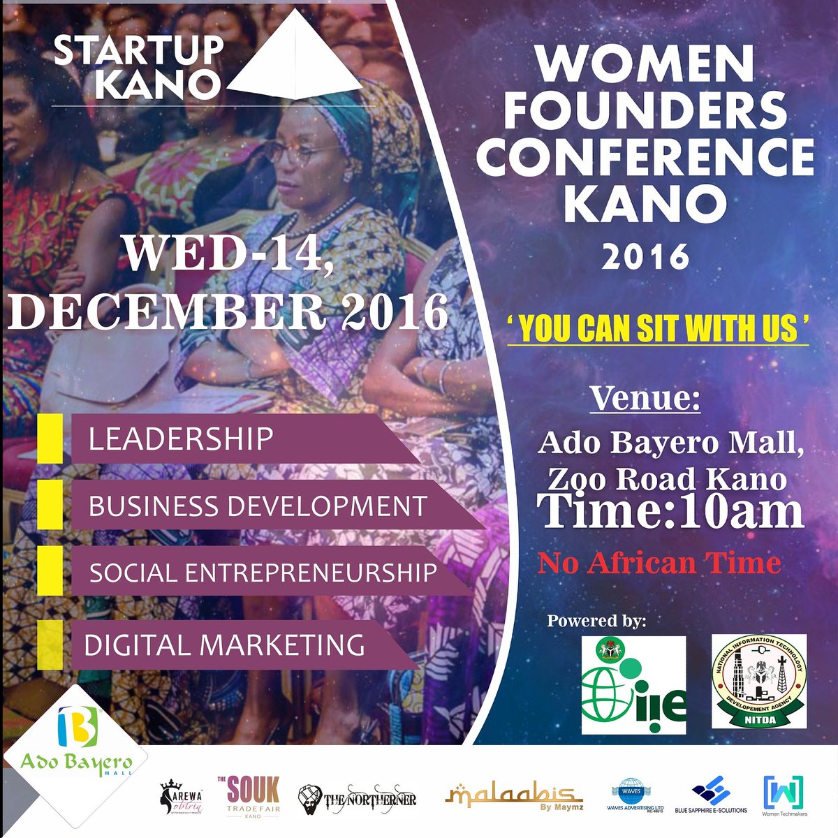StartupKano's tweet photo. it's talk of the town now! #wfc16 #startupkano #kano #youcansitwithus if you register. Link in our bio👏👏 https://t.co/MW3TwAj6oT