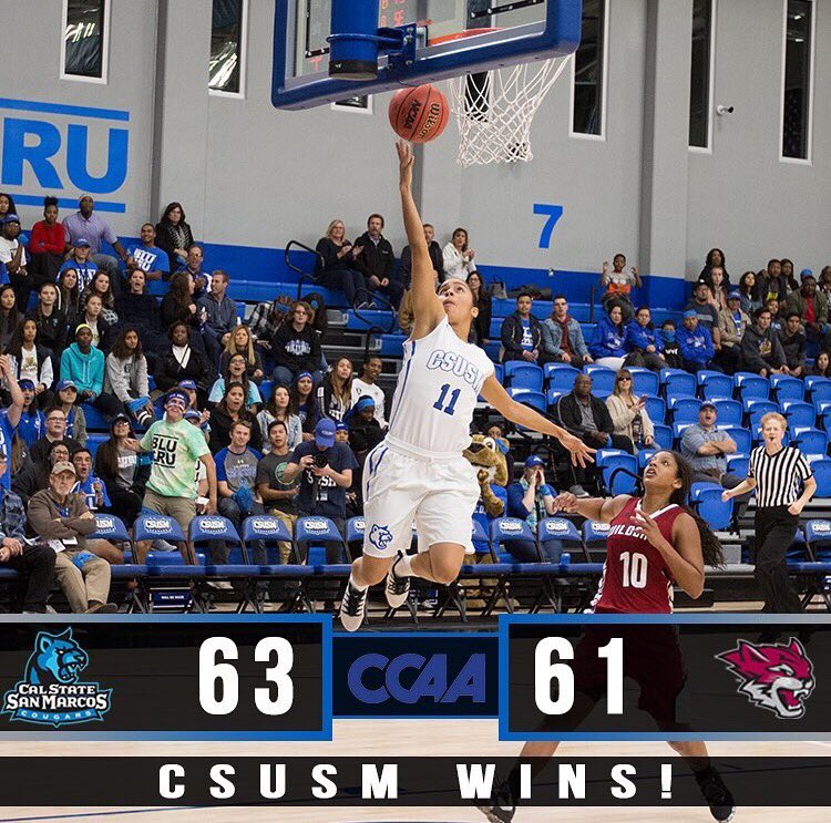 CSUSM_WBB's tweet image. Your @csusm_wbb defeats Chico State 63-61 in #CSUSMHomecoming Game. #CSUSM #CSUSMhoops #CSUSMwbb #SanMarcos #CCAAwbb #NCAAD2 📸 by Jeff Davis