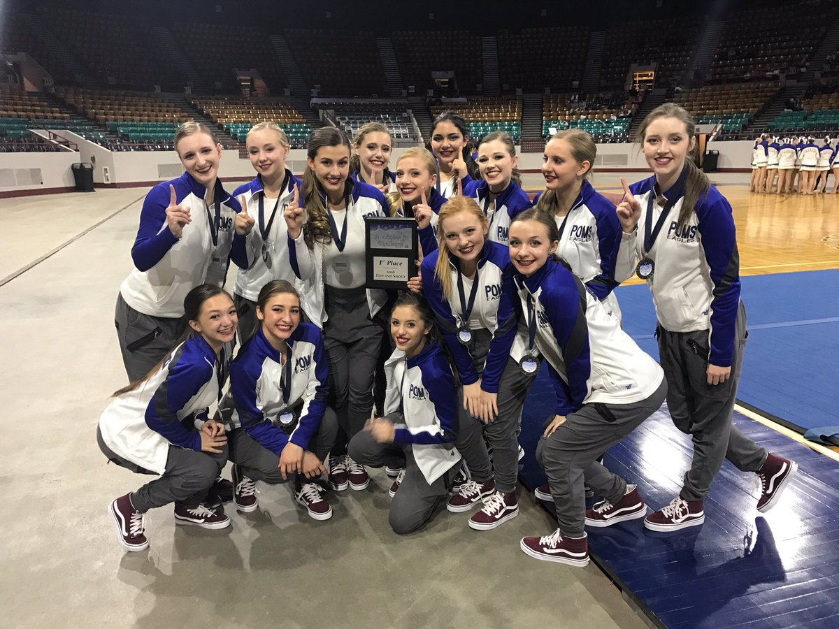 First place 5A hip - hop today at Winter Challenge 💙❄️Go Eagles