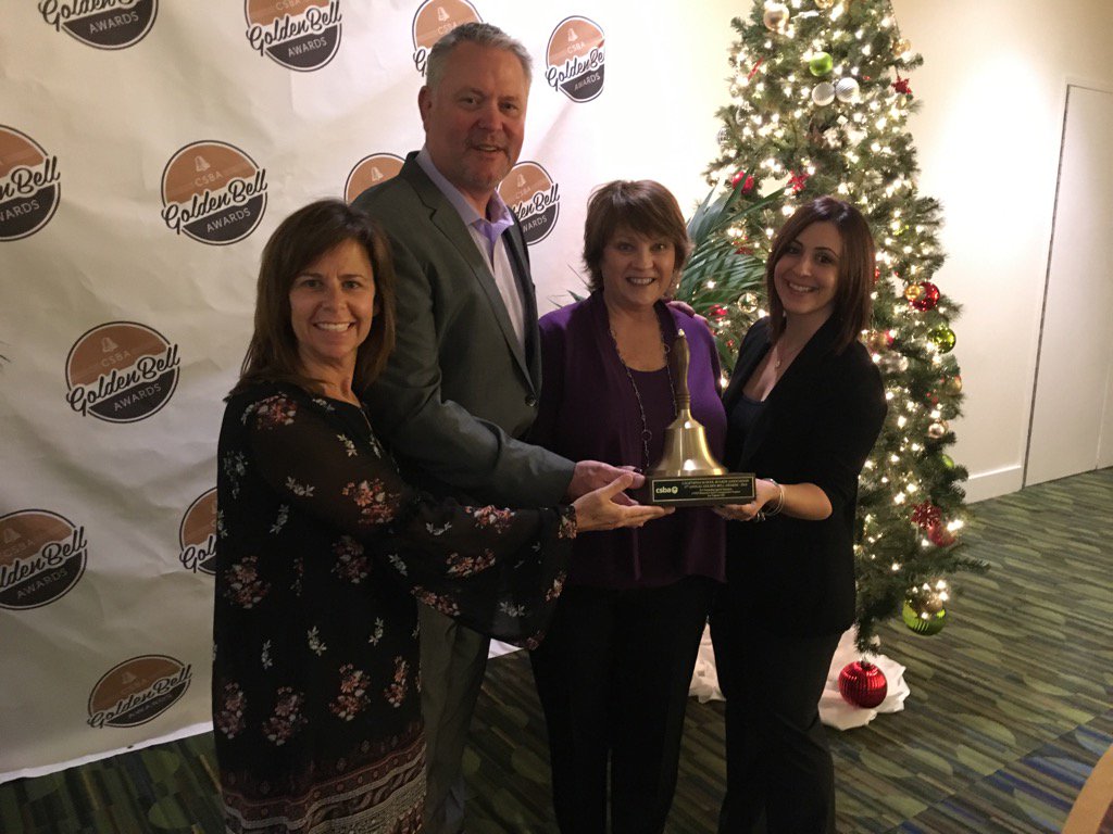 LesliStein's tweet photo. Congrats @WhiteOakLions for being awarded the prestigious #csba2016 Golden Bell #lvusd https://t.co/70ae6TlvAZ