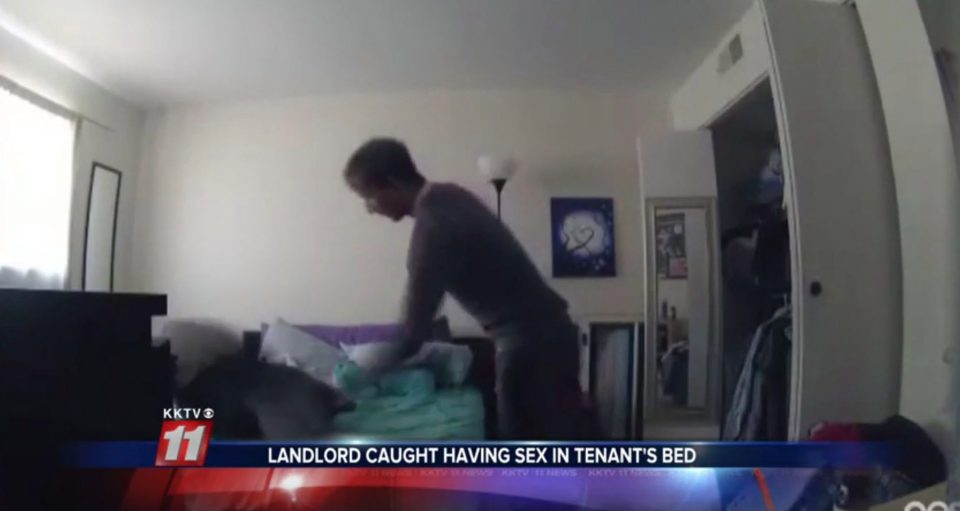 Hidden Camera Catches ‘landlord Having Sex On Tenants Bed And Cleaning 